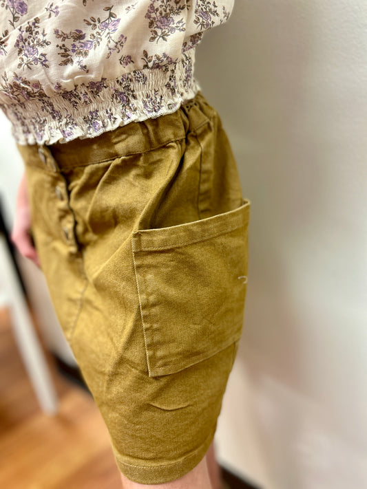 Vignette Girls Brown Denim Skirt