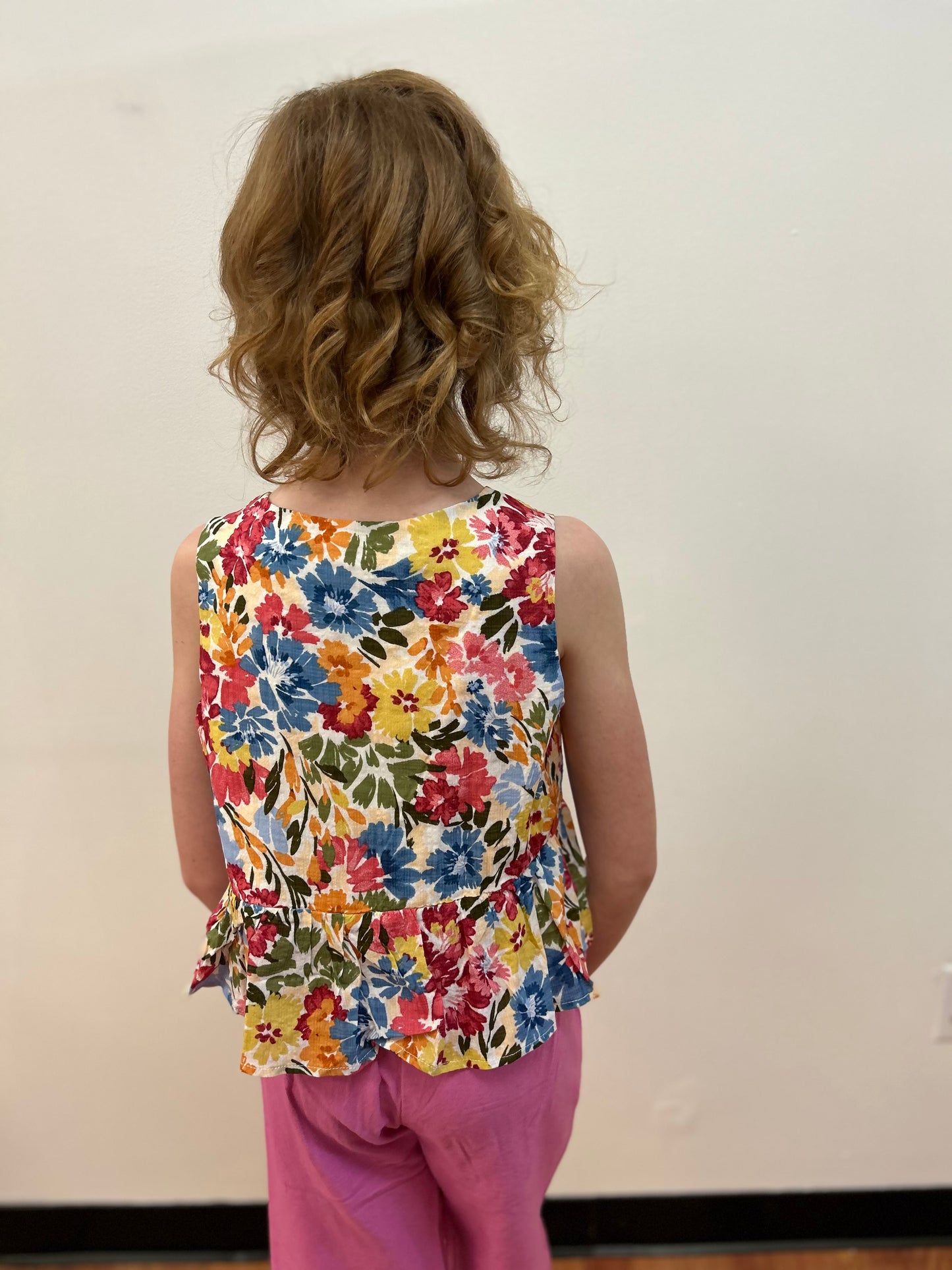 S&S Tween Girls Floral Sleeveless Top