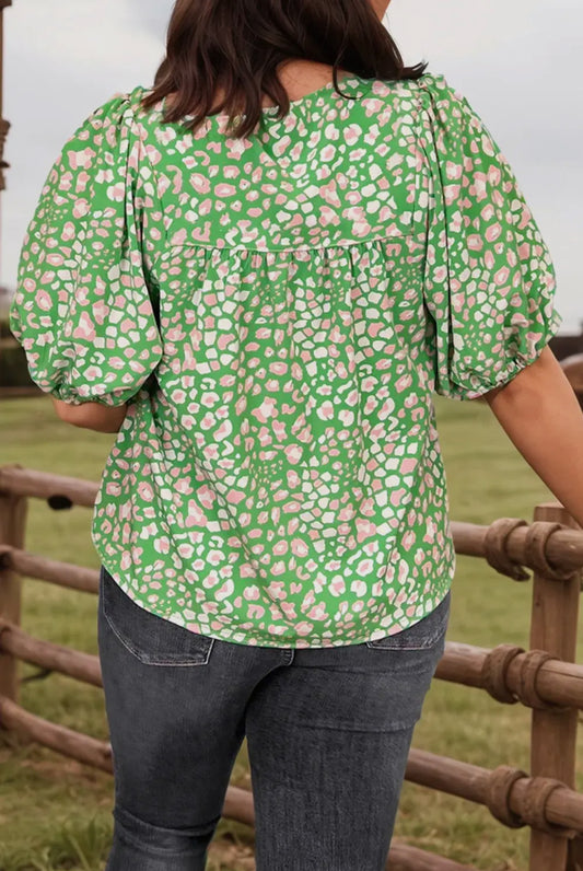 Tassel Tie Plus Blouse