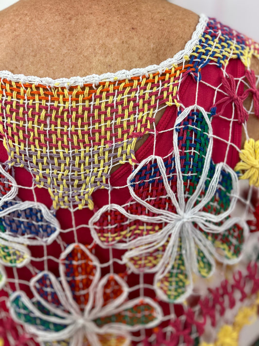 Rejane Fringed Crochet Top