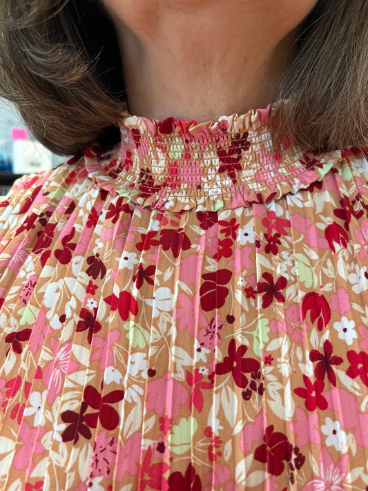 Crepe Chiffon Midi Dress