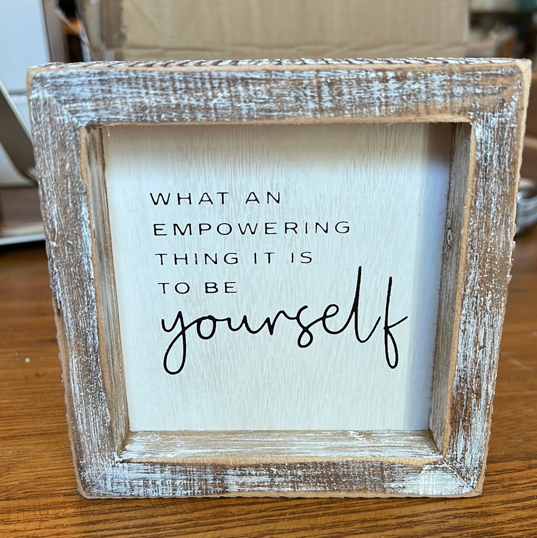 A&C One-Sided Framed Sign (Gina B’s)