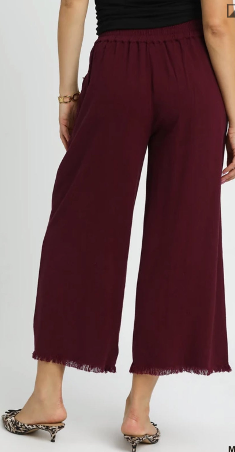 On Cloud Wine Pants by Umgee