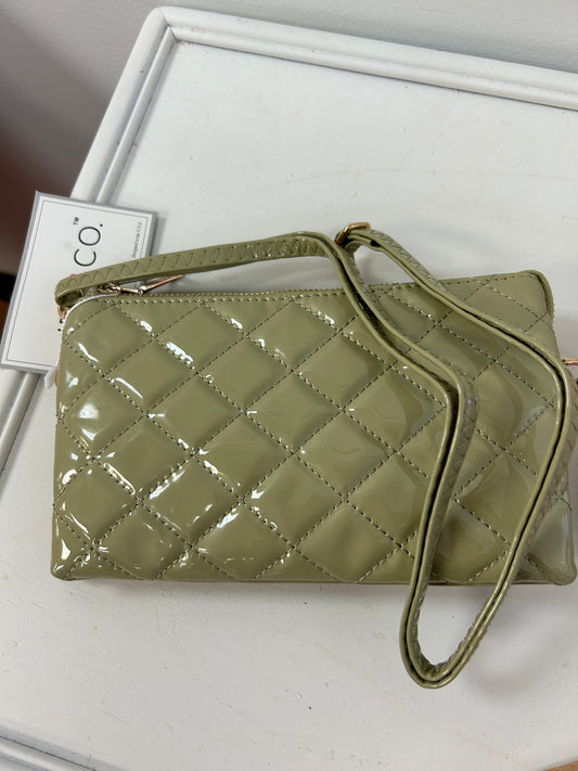 Riley High Gloss Crossbody/Wristlet