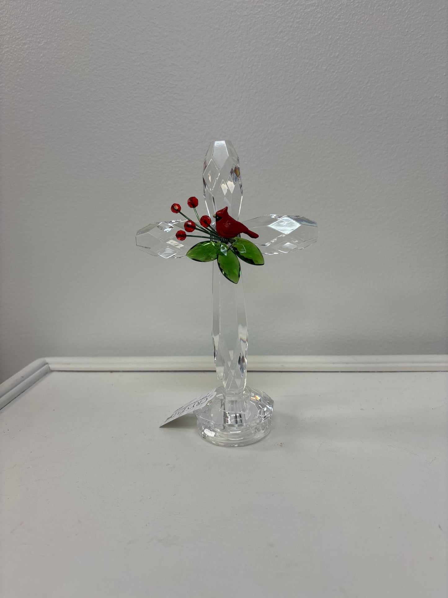 Ganz 7.5” Acrylic Cardinal Standing Cross