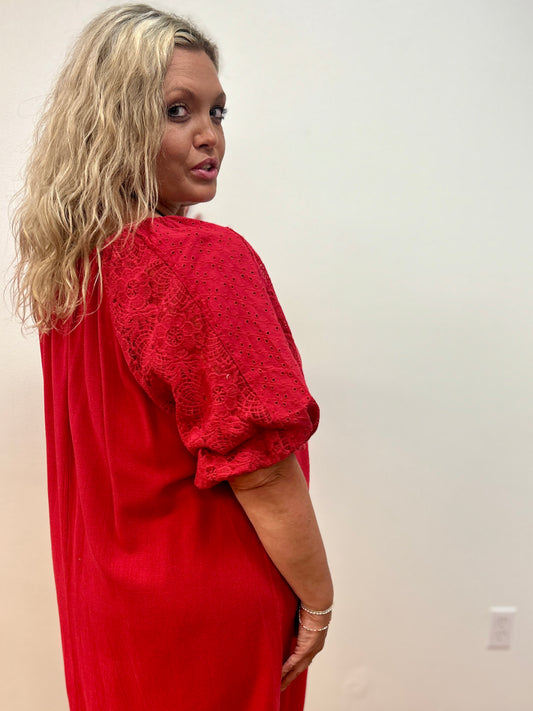 Red Hot Dress by Umgee