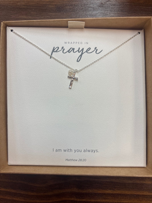 Dem Beveled Dainty Cross Necklace