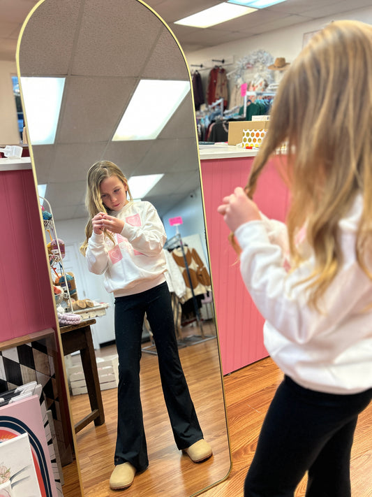 UL - Girls Valentines Hearts and Bows Sweatshirt