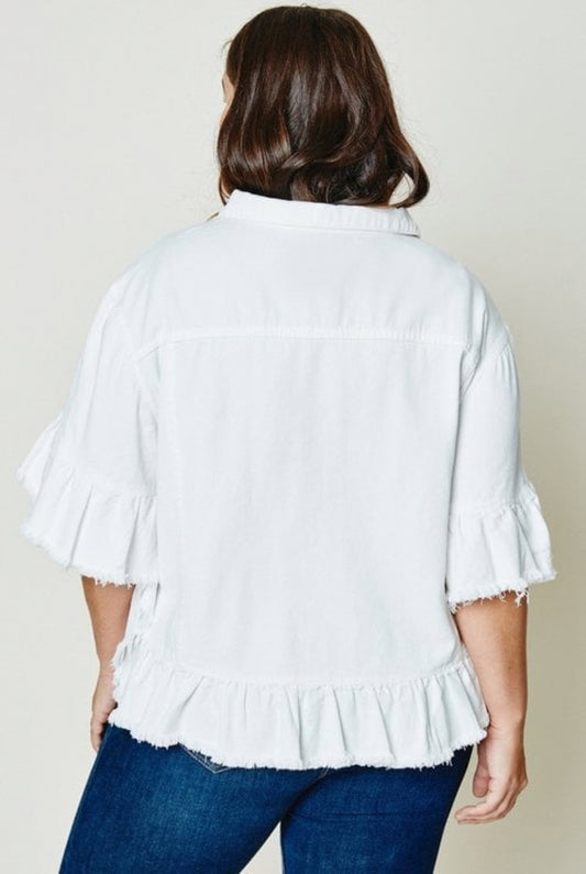 Short Sleeve Denim Jacket