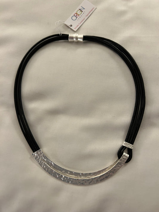 OJ - Hammered Metal Necklace