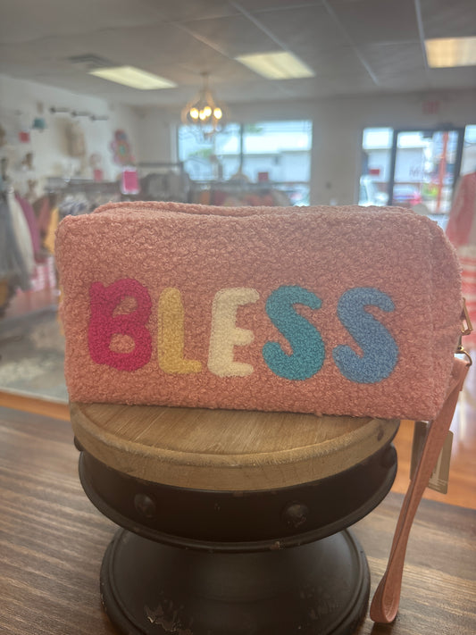 Teddy Fur Wristlet Pouches