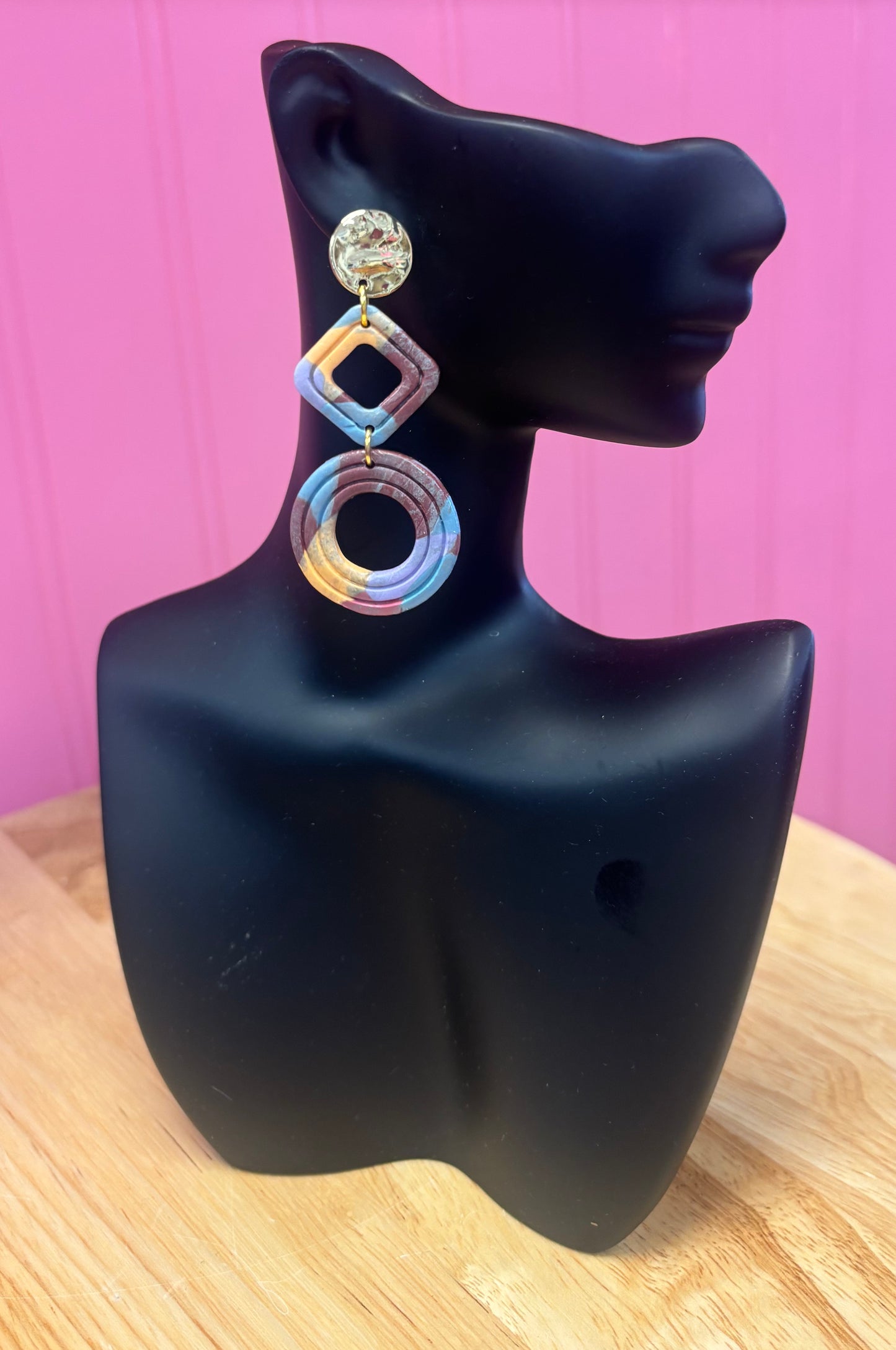 Abstract Muted Dangles by Handmade with Love