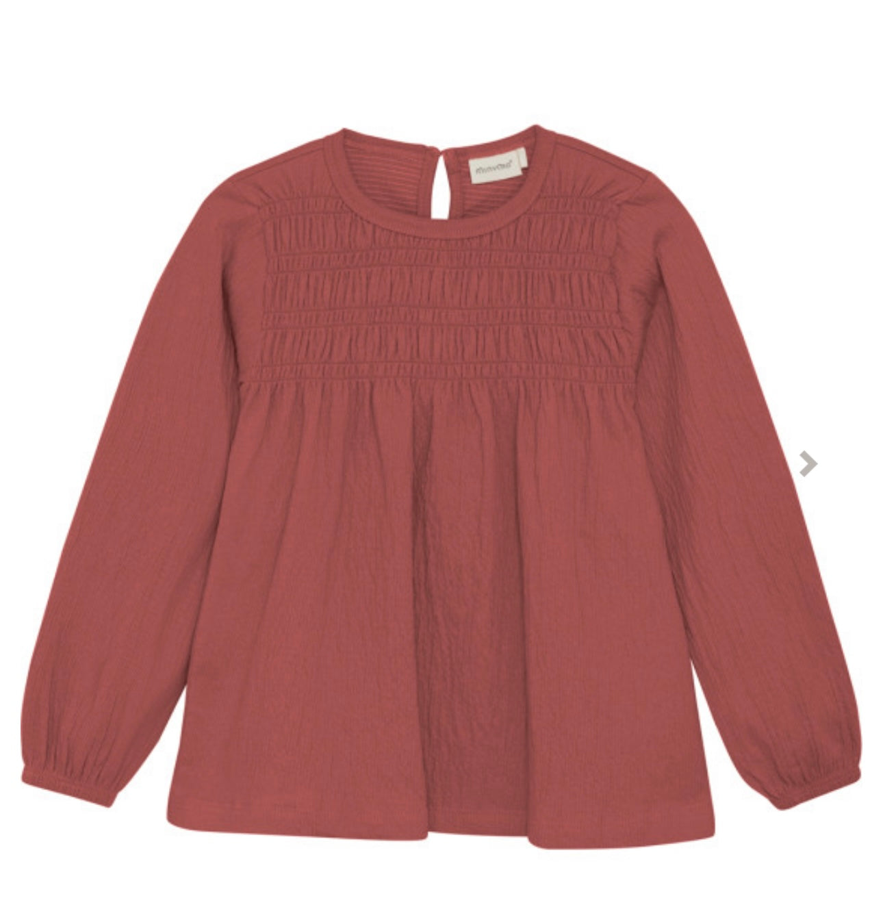Minymo Girls Textured Knit Long Sleeve Top