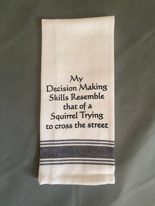 WH Snarky Sayings Kitchen Towels - Witty and Fun