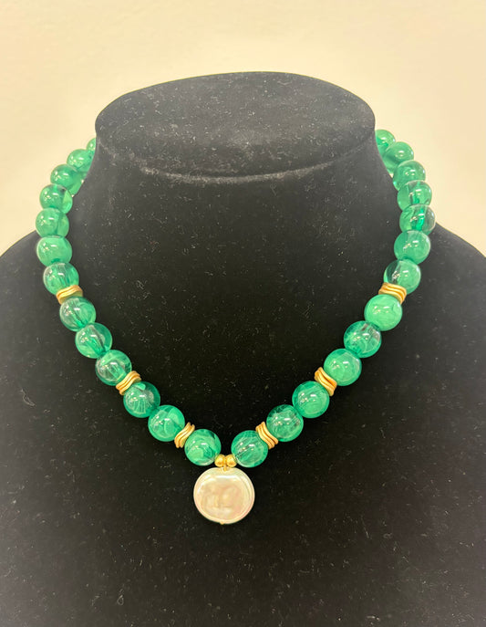 Michelle McDowell Summerlin Necklace - Colorful Beaded Pearl