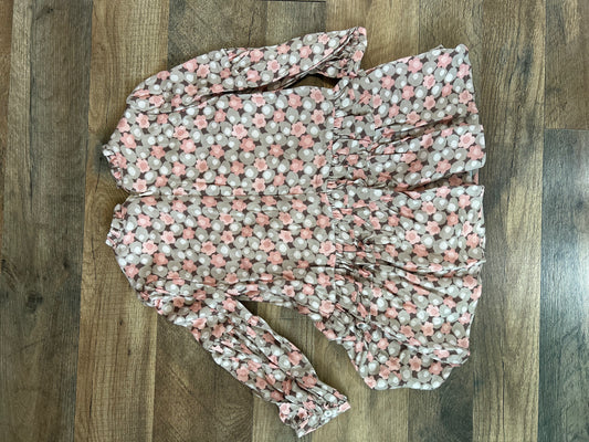 May-Girls Ruffle Waist L/S Dress (JKA)