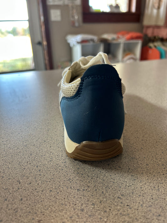 Mia - Girls lena white/Blue Sneakers