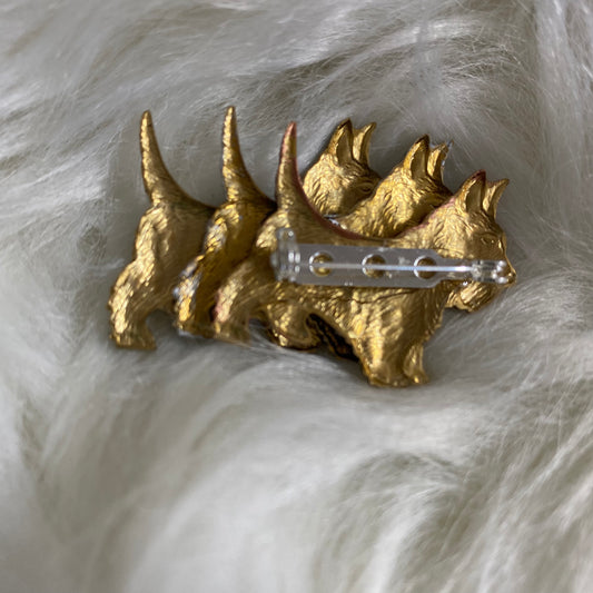 Mixed Metal Scottie Dog Pendant Gina B's)