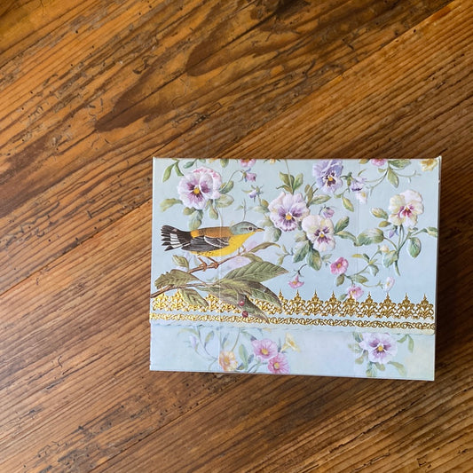 CW Portfolio Note Cards - Embossed Lace Border