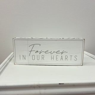 A&C - Forever in Our Hearts Word Brick - All About Me Boutique