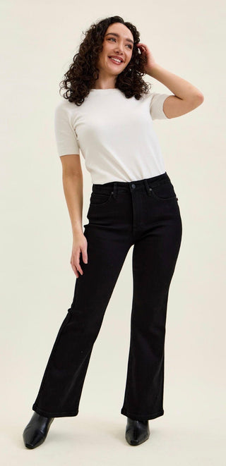 Judy Blue Petite Black Bootcut Jeans - All About Me Boutique