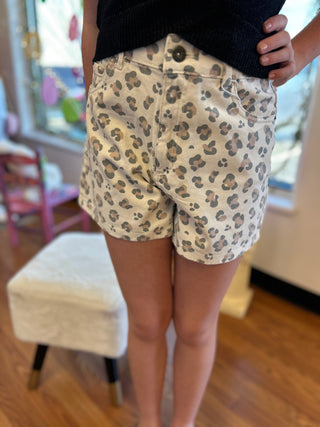 Girls Animal Print Twill Shorts by Mayoral - All About Me Boutique