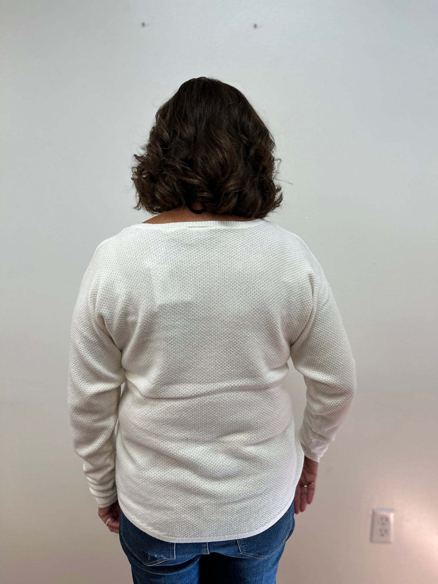 Seedstitch Crew Neck Sweater