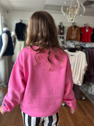 Lulu Mac Girls Pink/Purple Puff Sweatshirt
