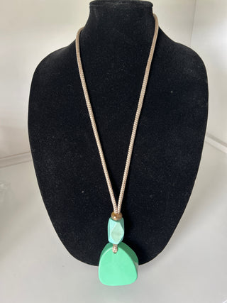Ladies Adjustable Corded Geometric Statement Necklace
