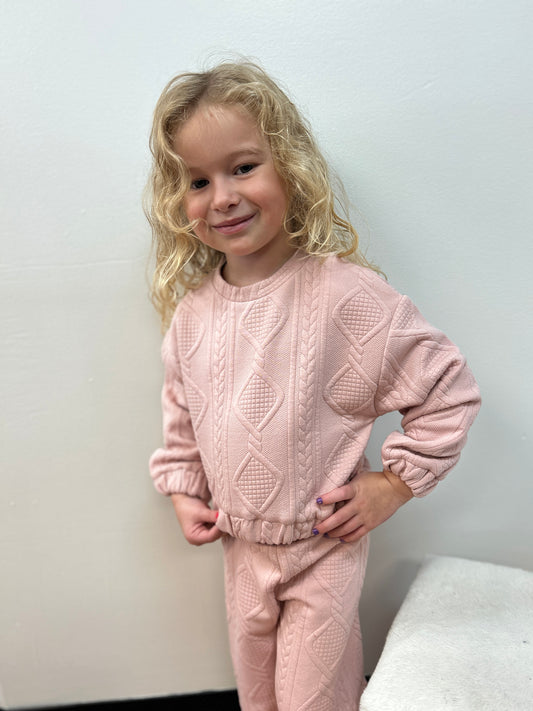 Mayoral Girls Textured Knit Pullover