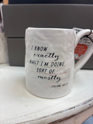 Dem Ceramic Notepaper Mugs - All About Me Boutique