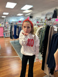 UL  Girls Sparkly XOXO Crew Neck Sweatshirt