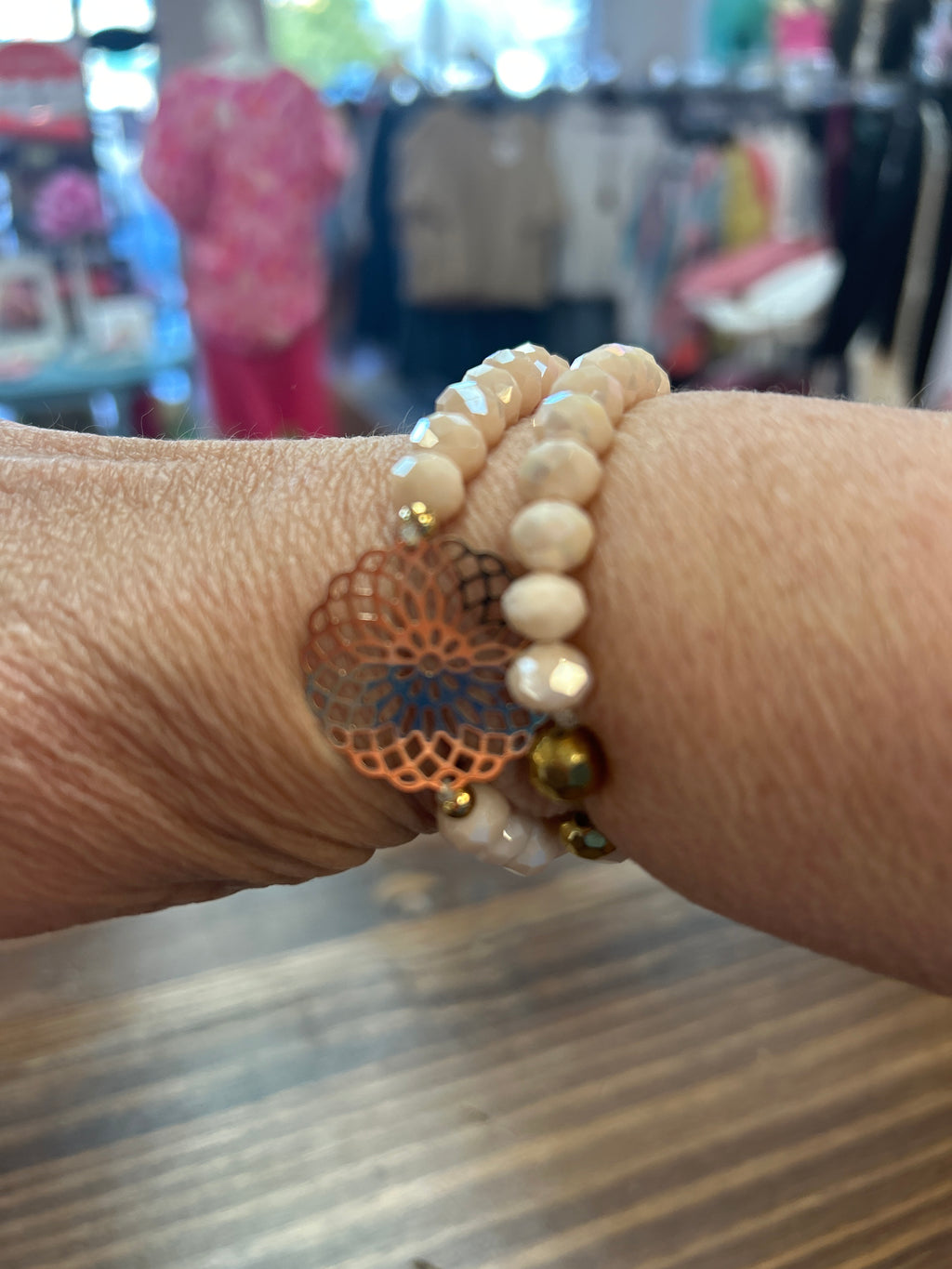 Baby Pink Stretchy Bracelet