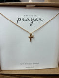 Dem Beveled Dainty Cross Necklace