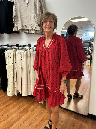 Umgee Dot Print Dress