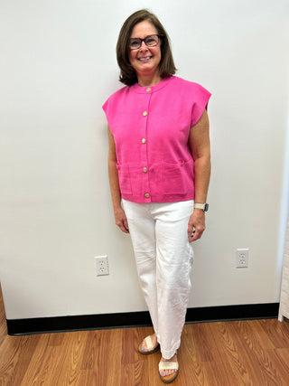 Maeve Sweater Vest by Pixie+Ivy - All About Me Boutique