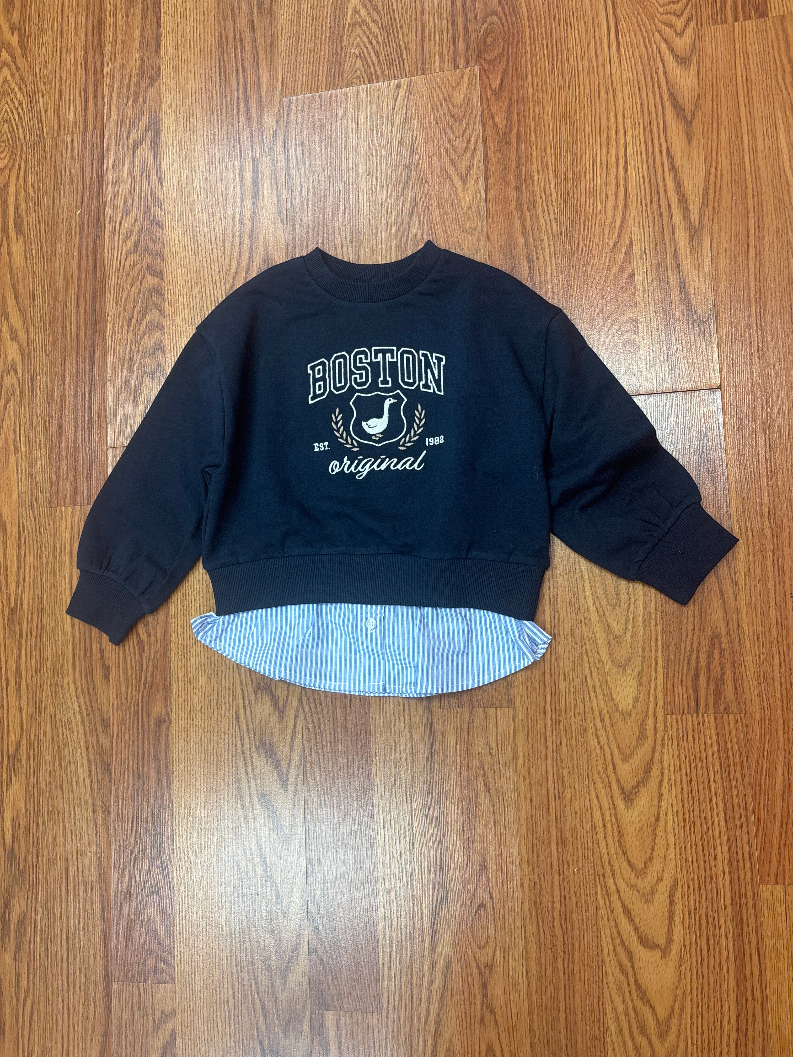 May Girls Layered Look Pullover