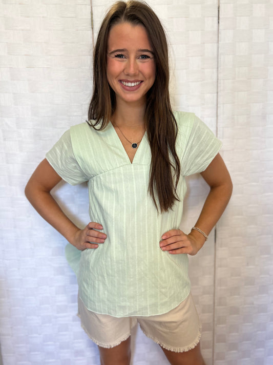 Vignette Mint Green Blouse