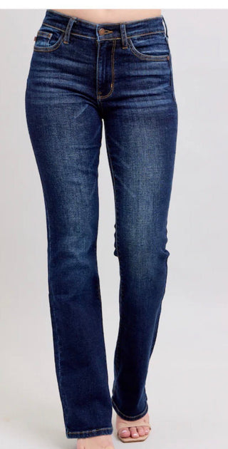 Judy Blue Dark Wash Petite Bootcut Jeans - All About Me Boutique