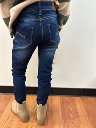 Minymo Girls Dark Denim Skinny Jeans - All About Me Boutique