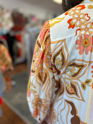 Challis Ruffle Hem Dress - All About Me Boutique