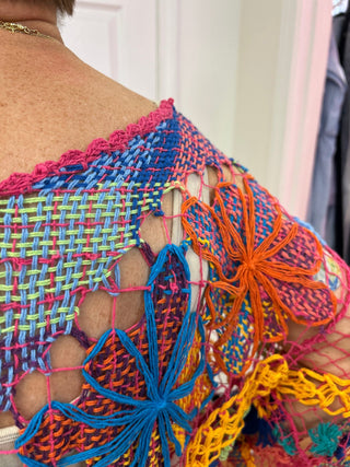 Rejane Fringed Crochet Top - All About Me Boutique
