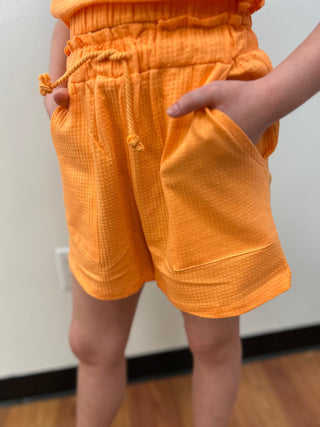 Girls Creamsicle Shorts by Mayoral - All About Me Boutique