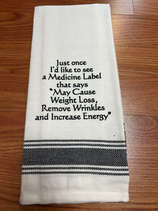 WH Snarky Sayings Kitchen Towels - Witty and Fun - All About Me Boutique