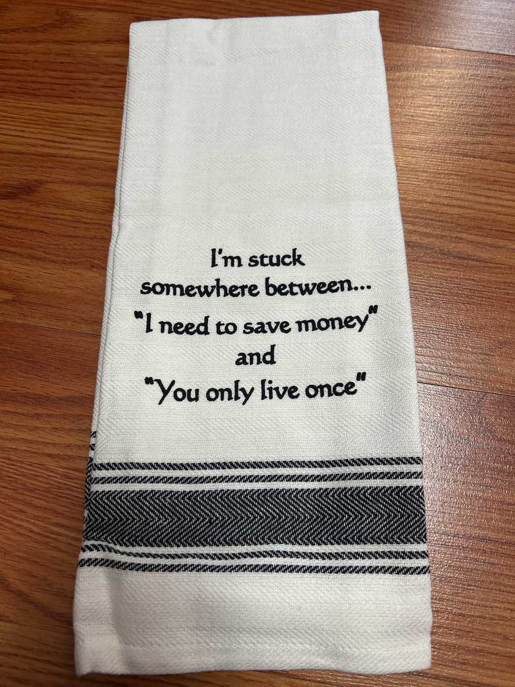 WH Snarky Sayings Kitchen Towels - Witty and Fun