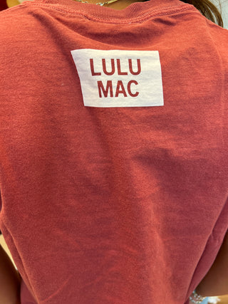 Lulu Mac Girls Crimson Polka Dot Tee