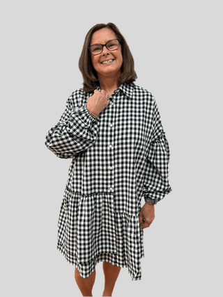 Mary Ruffle Dress by Mud Pie - All About Me Boutique