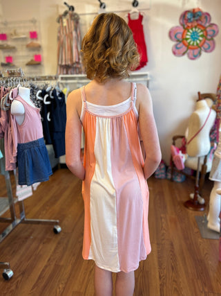 Girls Rib Knit Color Blocked Sundress by Vignette - All About Me Boutique
