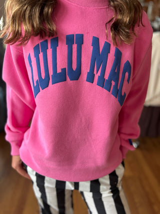 Lulu Mac Girls Pink/Purple Puff Sweatshirt