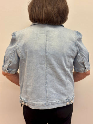 Short Sleeve Denim Jacket - All About Me Boutique